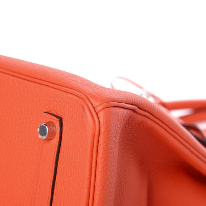 Hermes Togo Birkin 35 Orange Poppy 37 of 38