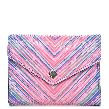Louis Vuitton Epi Tropical Victorine Wallet Blue Rose 1 of 7