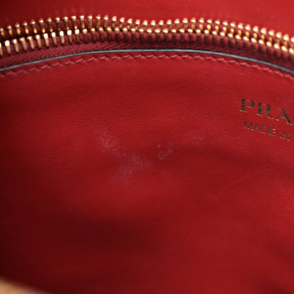 Prada Saffiano City Calfskin Small Paradigme Bag Red 13 of 17