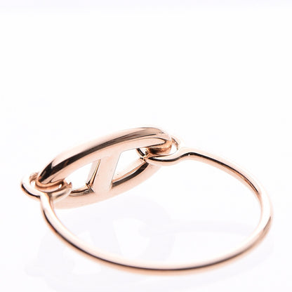 Hermes 18K Rose Gold Small Ronde Ring 49 4.75 3 of 5