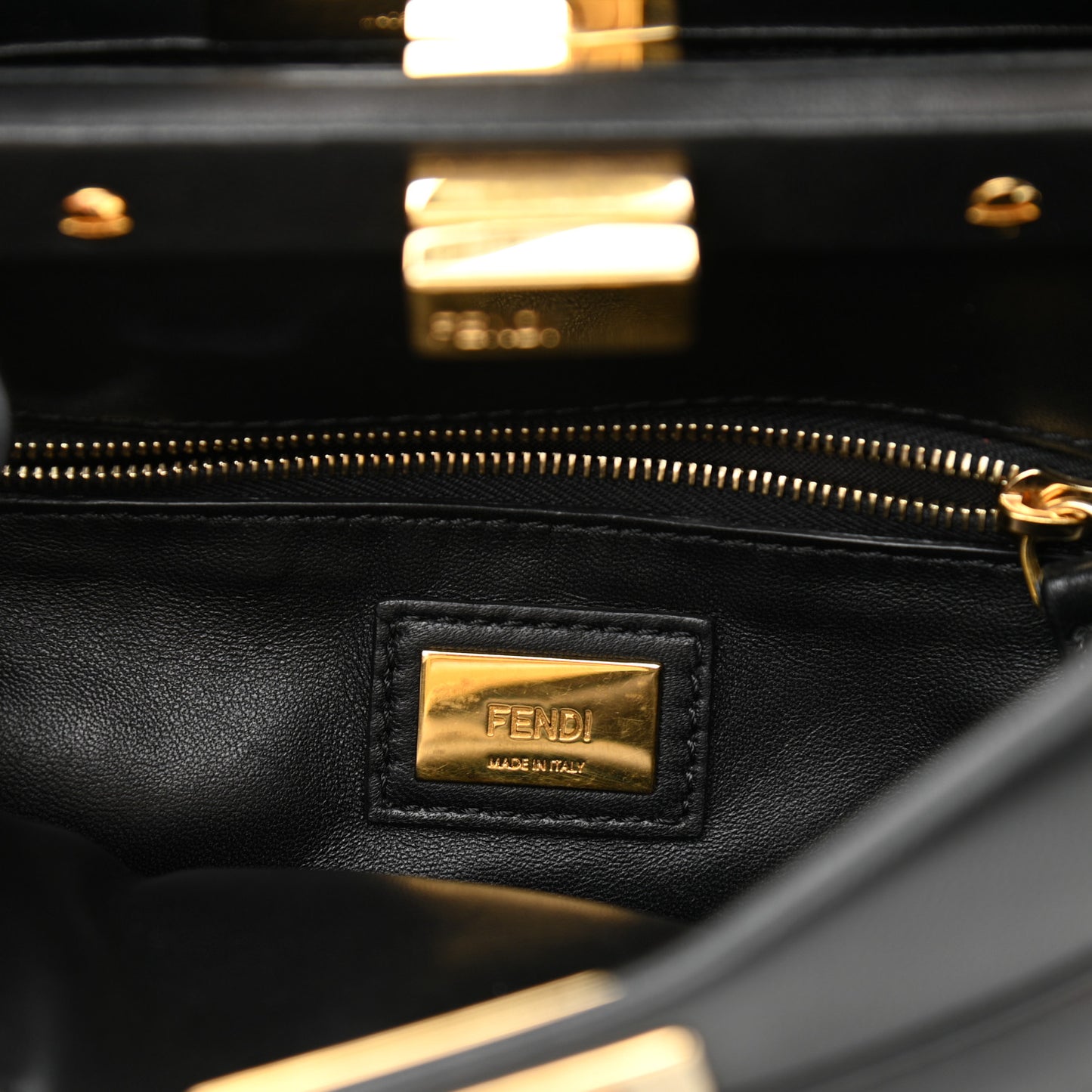 Nappa Mini Peekaboo Iconic Satchel Black