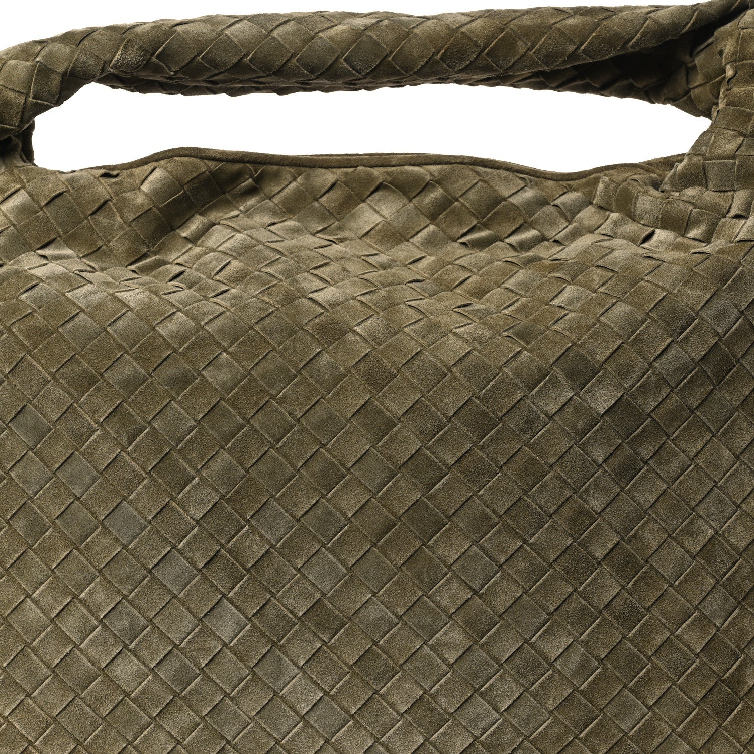 Bottega Veneta Suede Intrecciato Large Hop Mud 8 of 10
