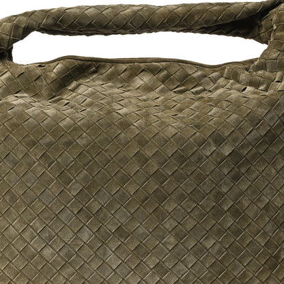 Bottega Veneta Suede Intrecciato Large Hop Mud 8 of 10