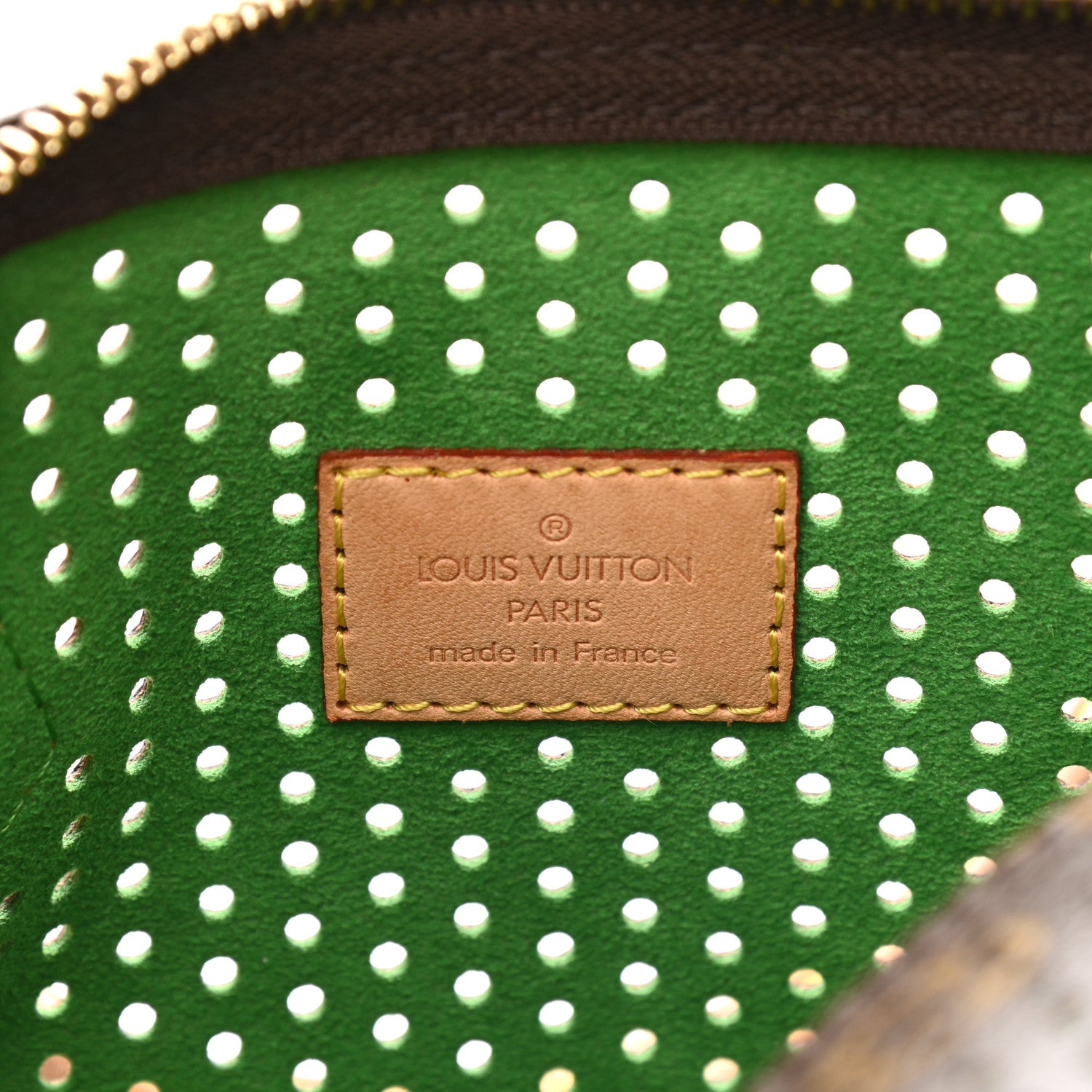 Louis Vuitton Monogram Perforated Speedy 30 Green 6 of 8