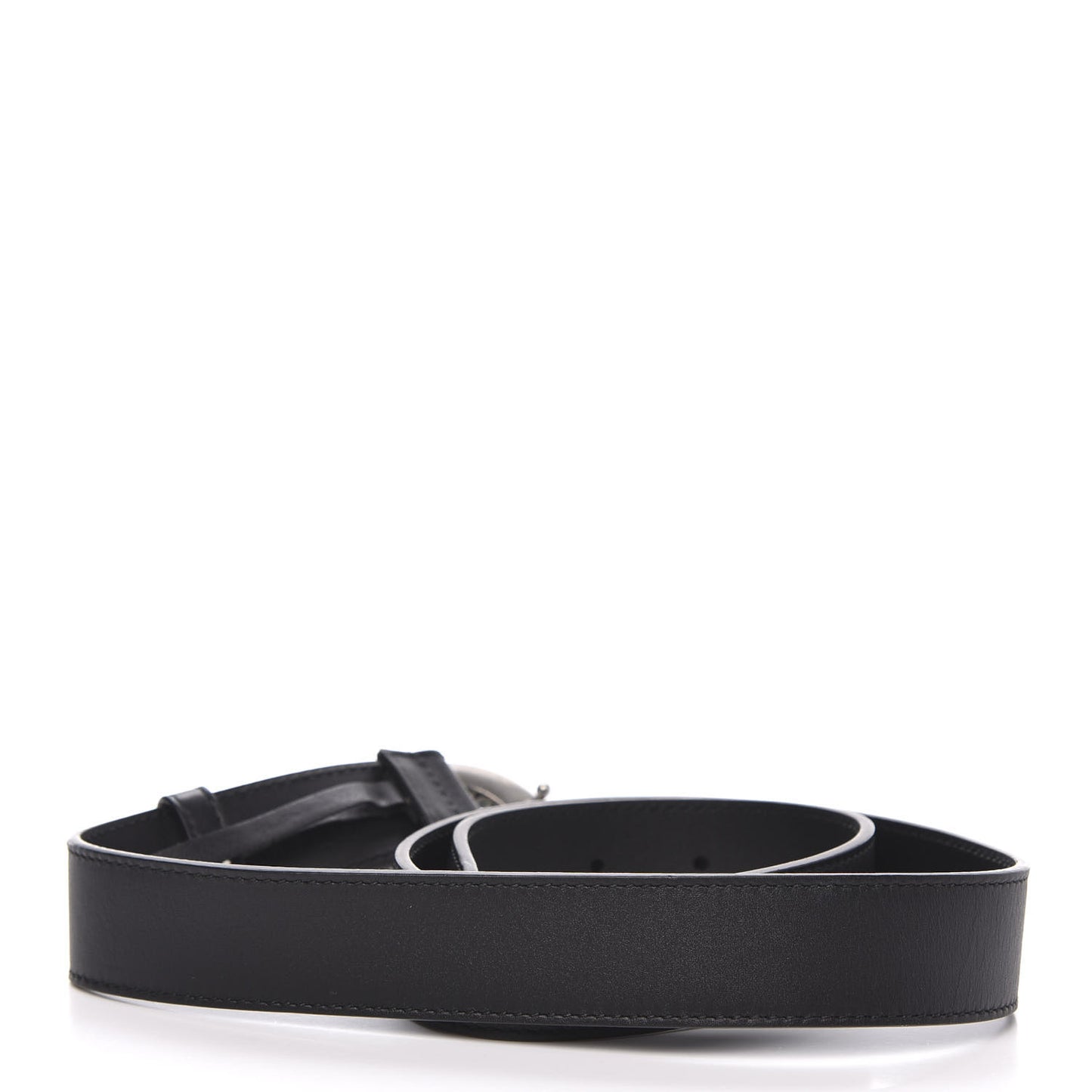 Moon Calfskin Crystal Dionysus 30mm Belt 80 32 Black Black Diamond