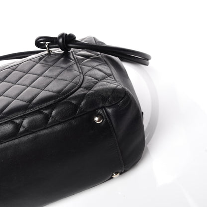 Chanel Calfskin Quilted Large Cambon Flap Black 19 of 20