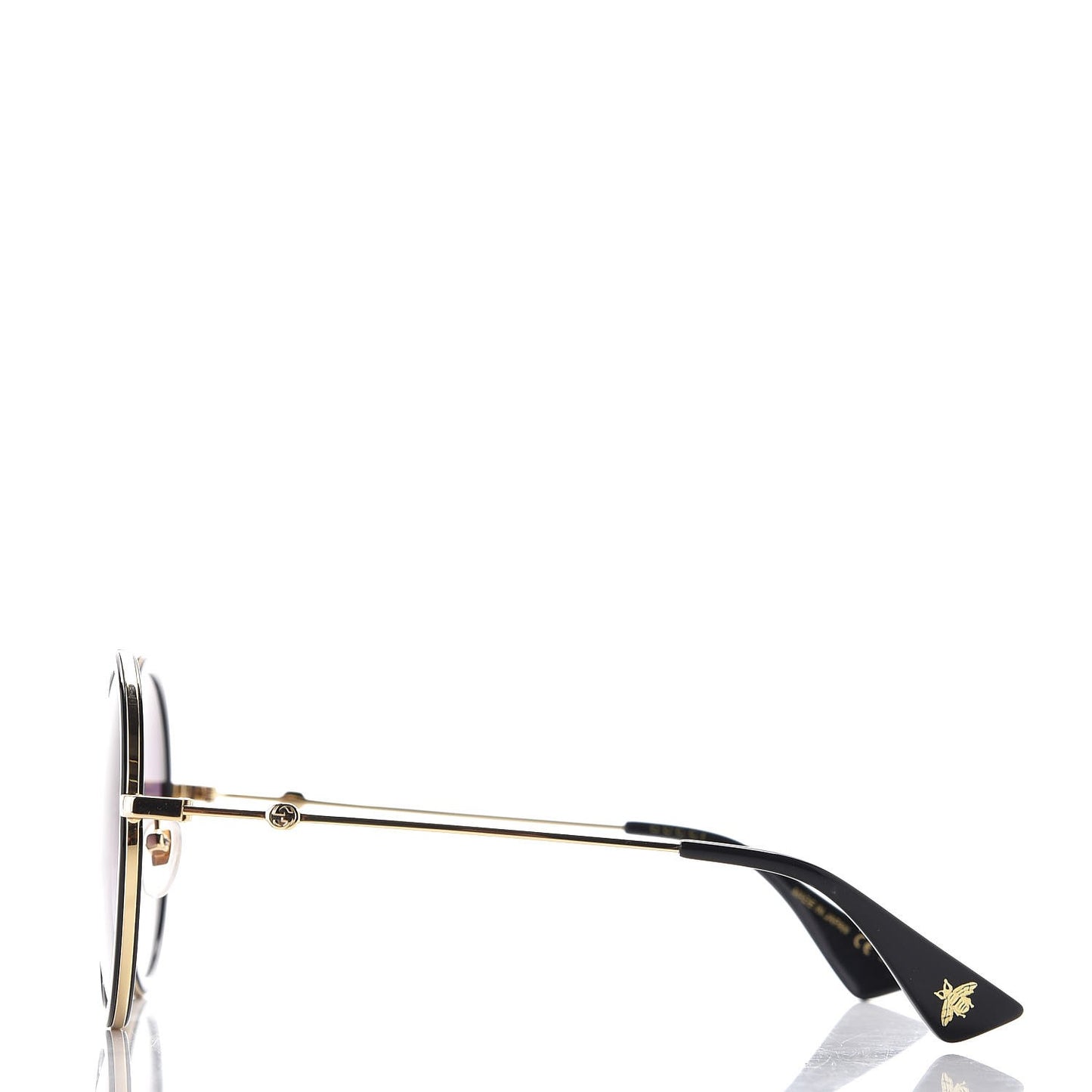Round Frame Sunglasses GG0061S Black