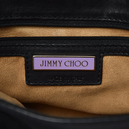 Jimmy Choo Calfskin Pauline Messenger Bag Black 6 of 24