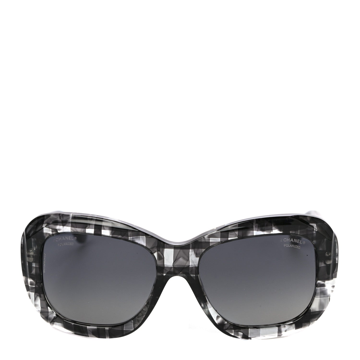 Chanel Acetate Square Plaid Frame Sunglasses 5324 Grey 4 of 7