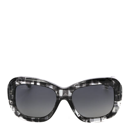 Chanel Acetate Square Plaid Frame Sunglasses 5324 Grey 4 of 7