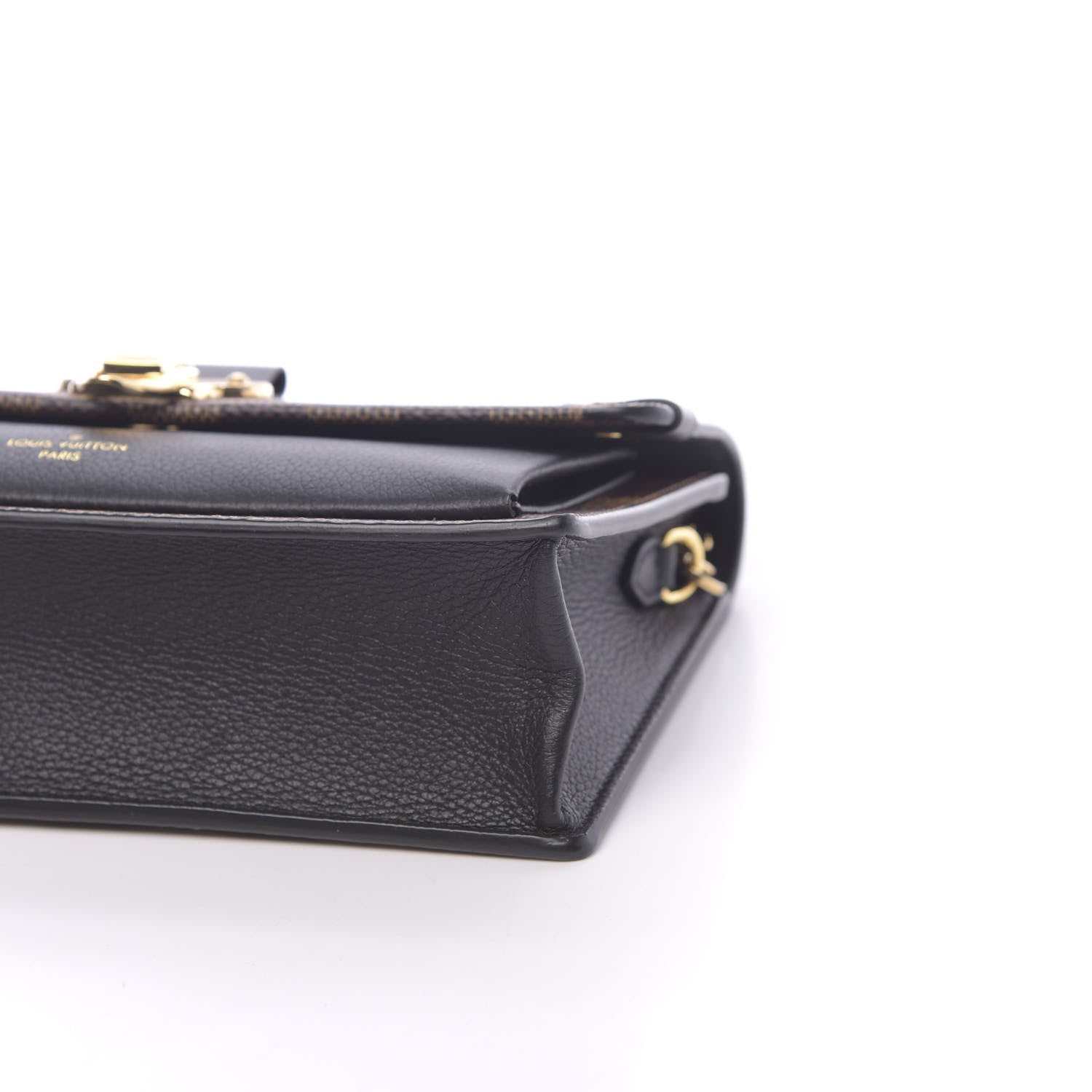 Louis Vuitton Damier Ebene Vavin Chain Wallet Black 8 of 10