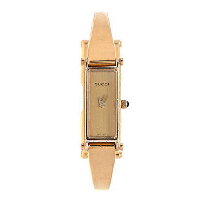 Gucci Stainless Steel 12mm 1500L Horsebit Quartz Watch Gold 1 of 4