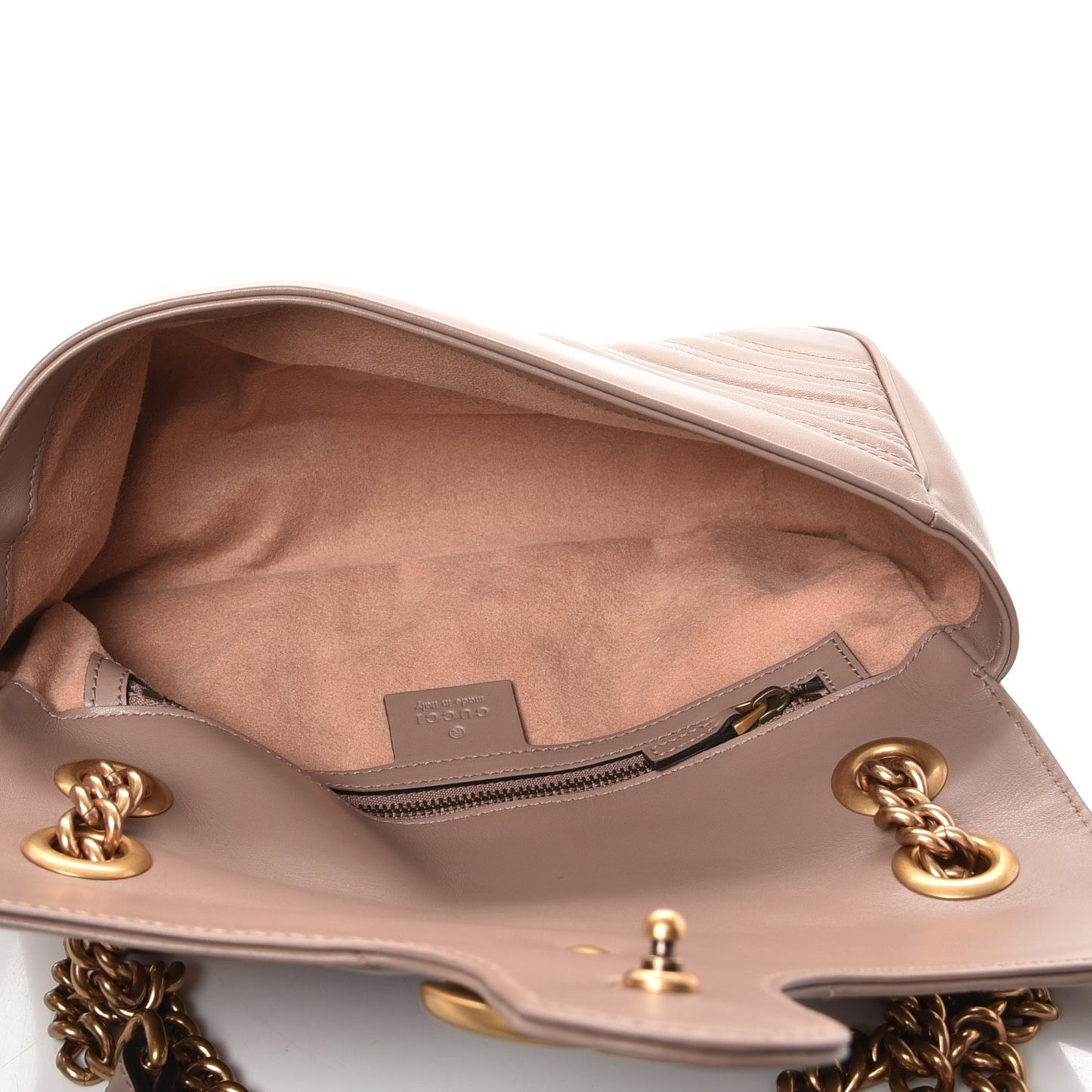 Calfskin Matelasse Small GG Marmont Shoulder Bag Porcelain Rose