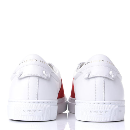 Givenchy Calfskin Band Logo Mens Urban Street Sneakers 42 White Red 6 of 11