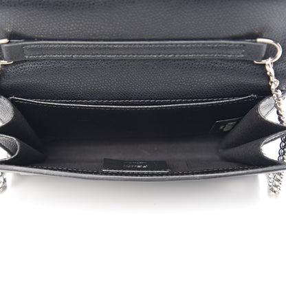 Fendi Vitello Cruise F is Fendi Wallet on Chain Black 4 of 10