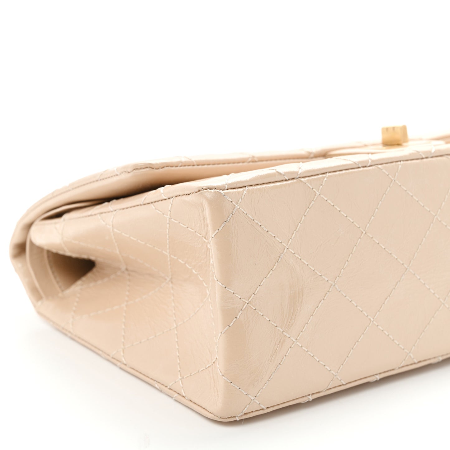 Glazed Calfskin Quilted 2.55 Reissue 226 Flap Light Beige