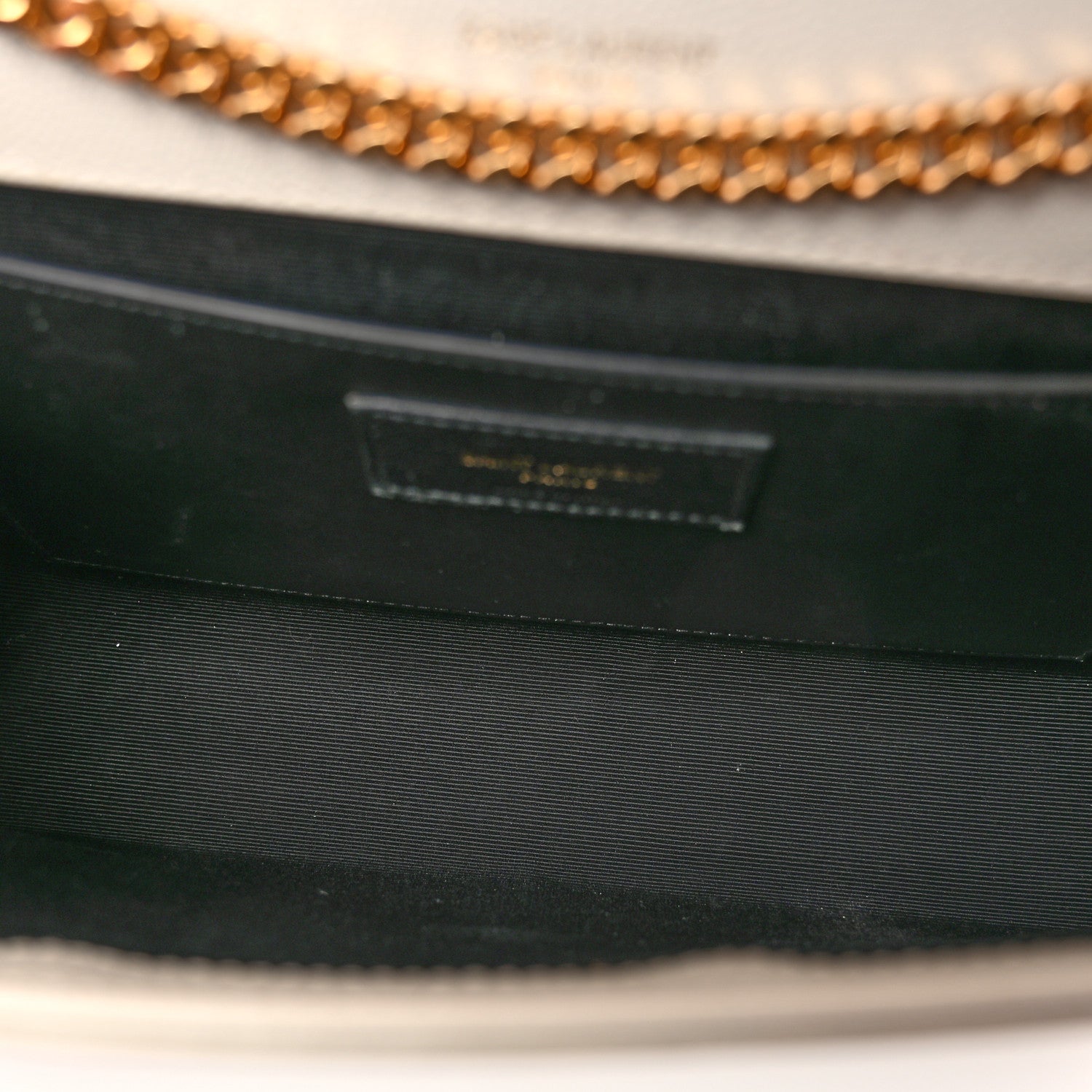 Saint Laurent Grain De Poudre Calfskin Medium Classic Monogram Kate Tassel Satchel Crema Soft 5 of 13