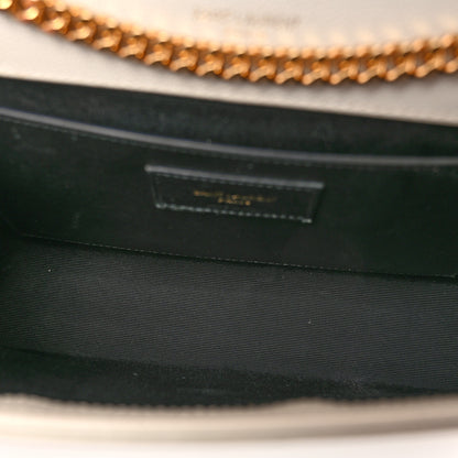 Saint Laurent Grain De Poudre Calfskin Medium Classic Monogram Kate Tassel Satchel Crema Soft 5 of 13