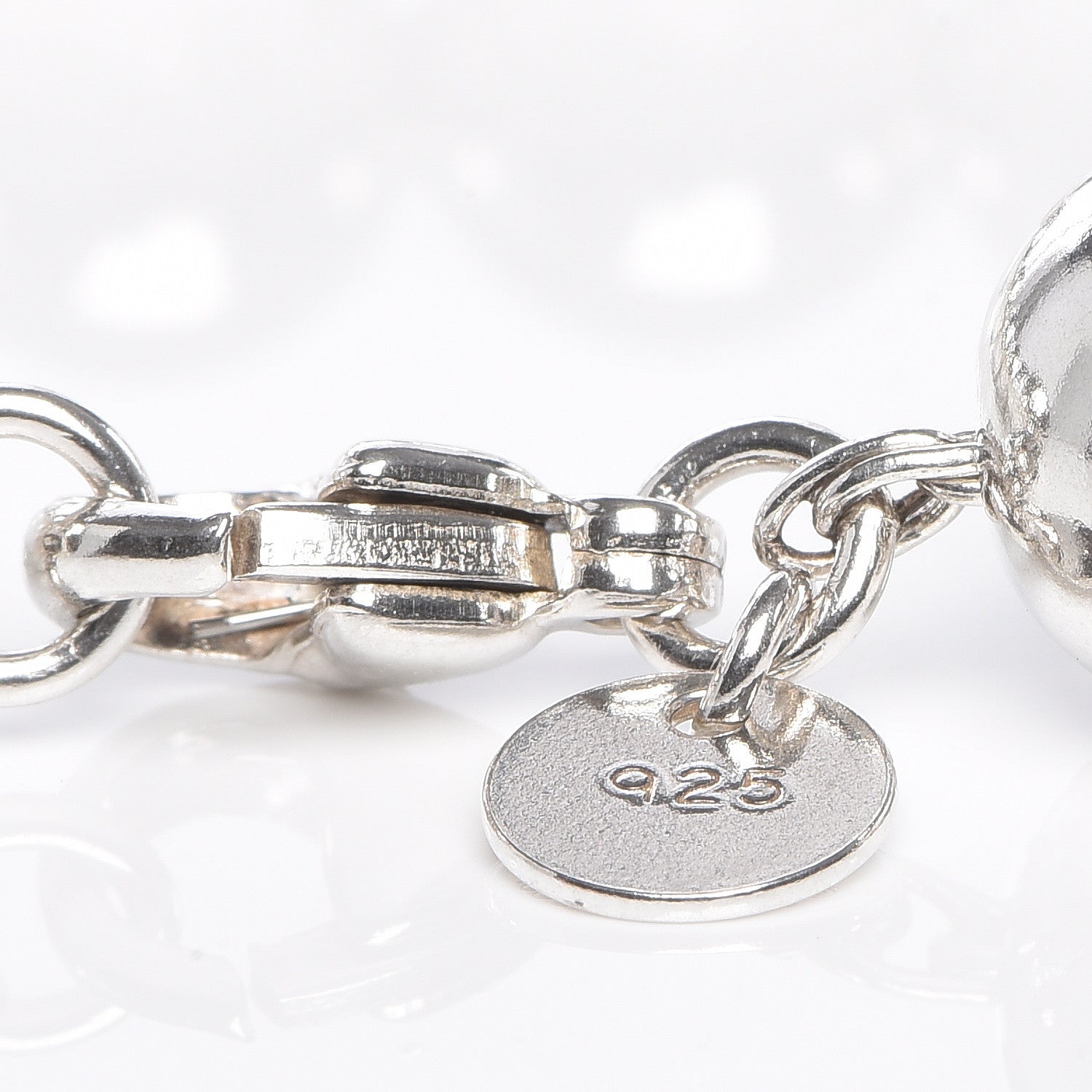 Tiffany Sterling Silver 10mm HardWear Ball Bracelet 5 of 6