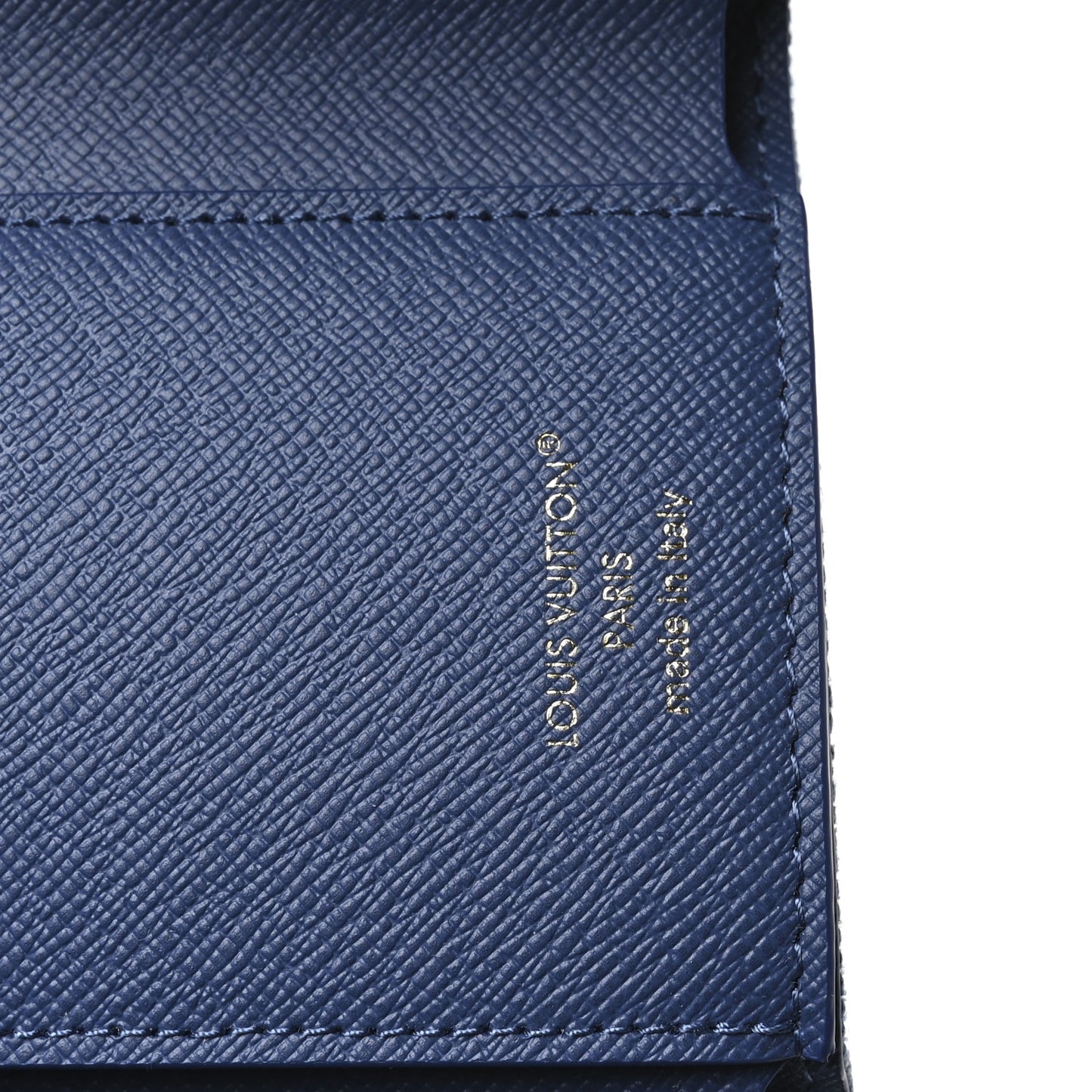 Denim Monogram Jacquard Victorine Wallet Blue