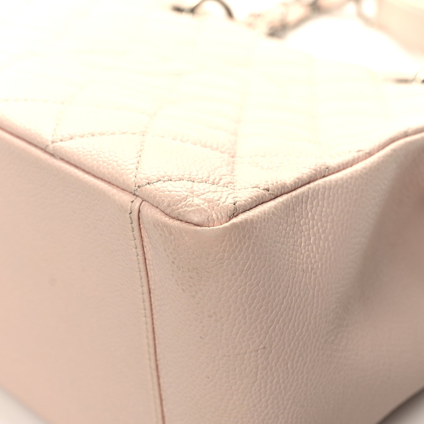 Caviar Quilted Grand Shopping Tote GST Light Pink