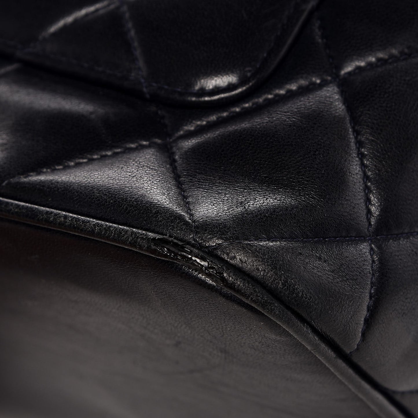 Lambskin Quilted Medallion Tote Black