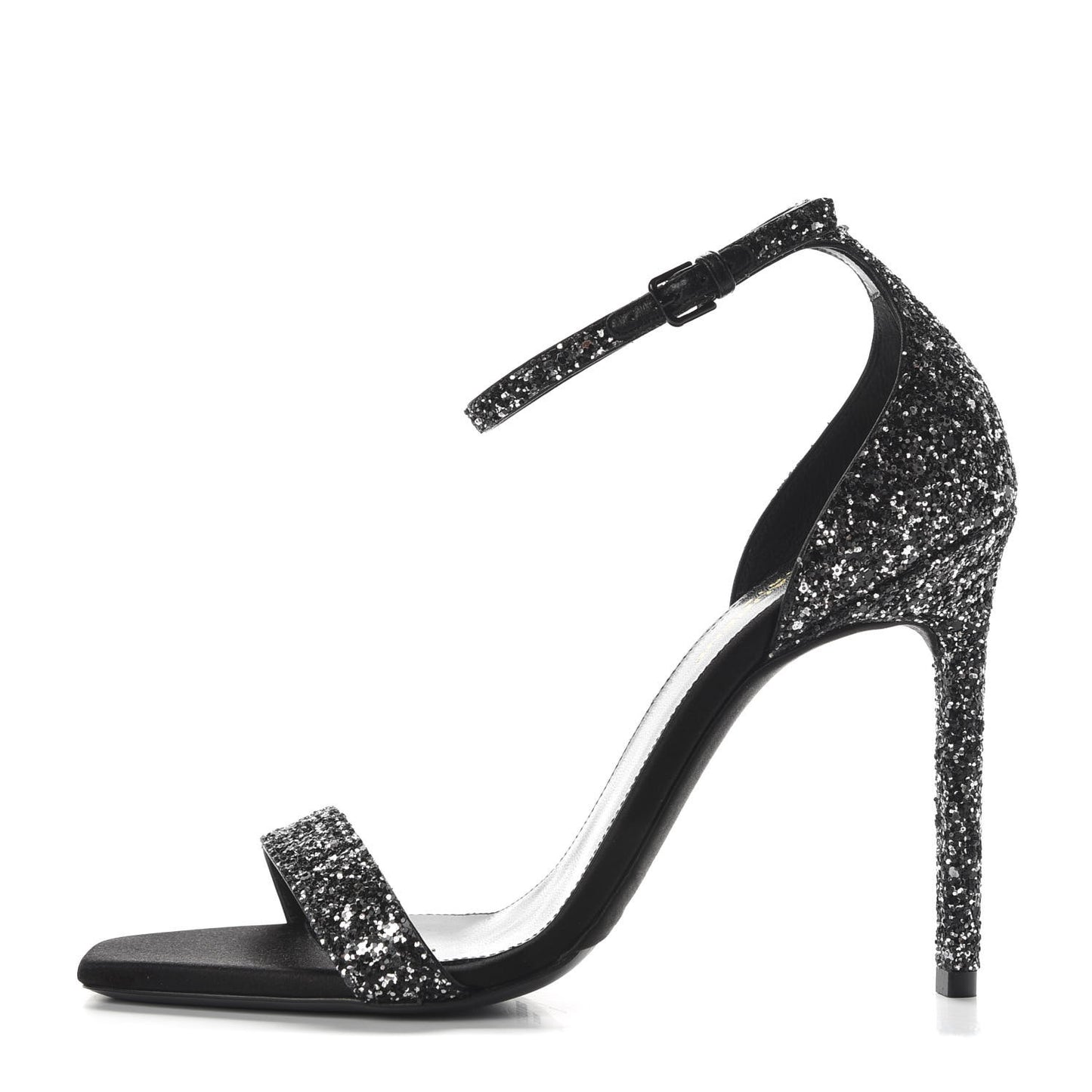 Glitter Amber 105 Ankle Strap Sandals 39 Black