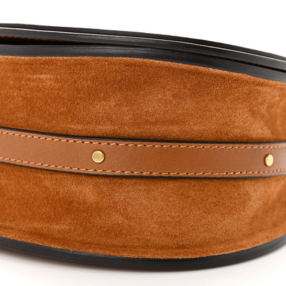 Chloe Calfskin Suede Medium Nile Bracelet Bag Caramel 10 of 12