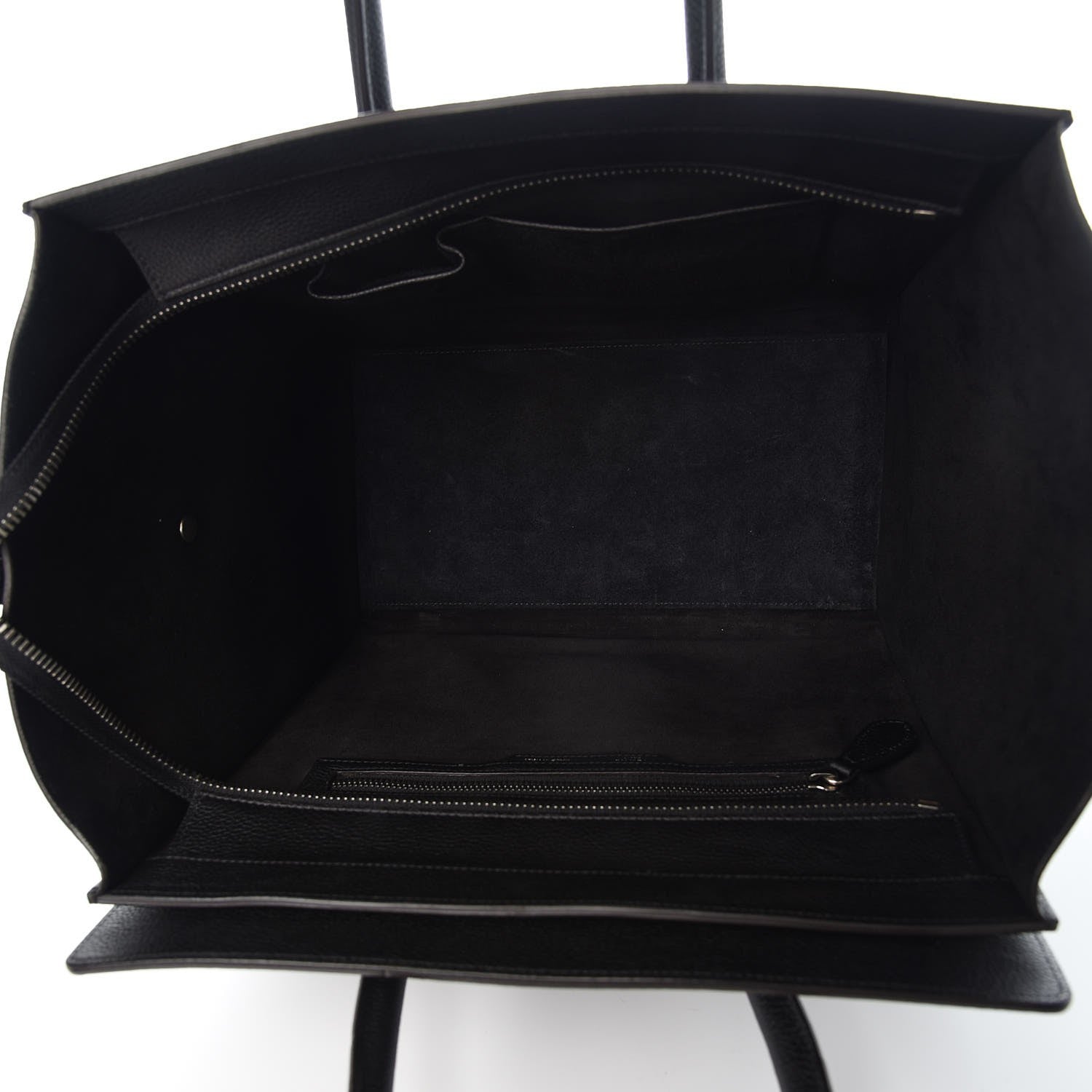 Celine Drummed Calfskin Mini Luggage Black 5 of 7