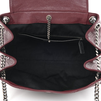 Saint Laurent Vintage Lambskin Chevron Monogram Medium Nolita Amaranto 5 of 10