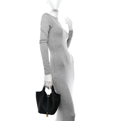 Hermes Taurillon Clemence Picotin Lock 18 PM Black 2 of 10