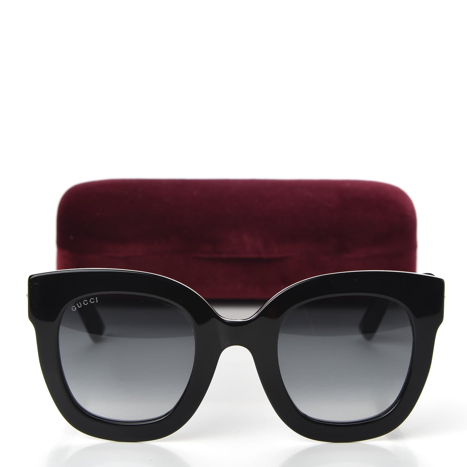 Gucci Acetate Crystal Star Round Frame Sunglasses GG0208S Black 8 of 8