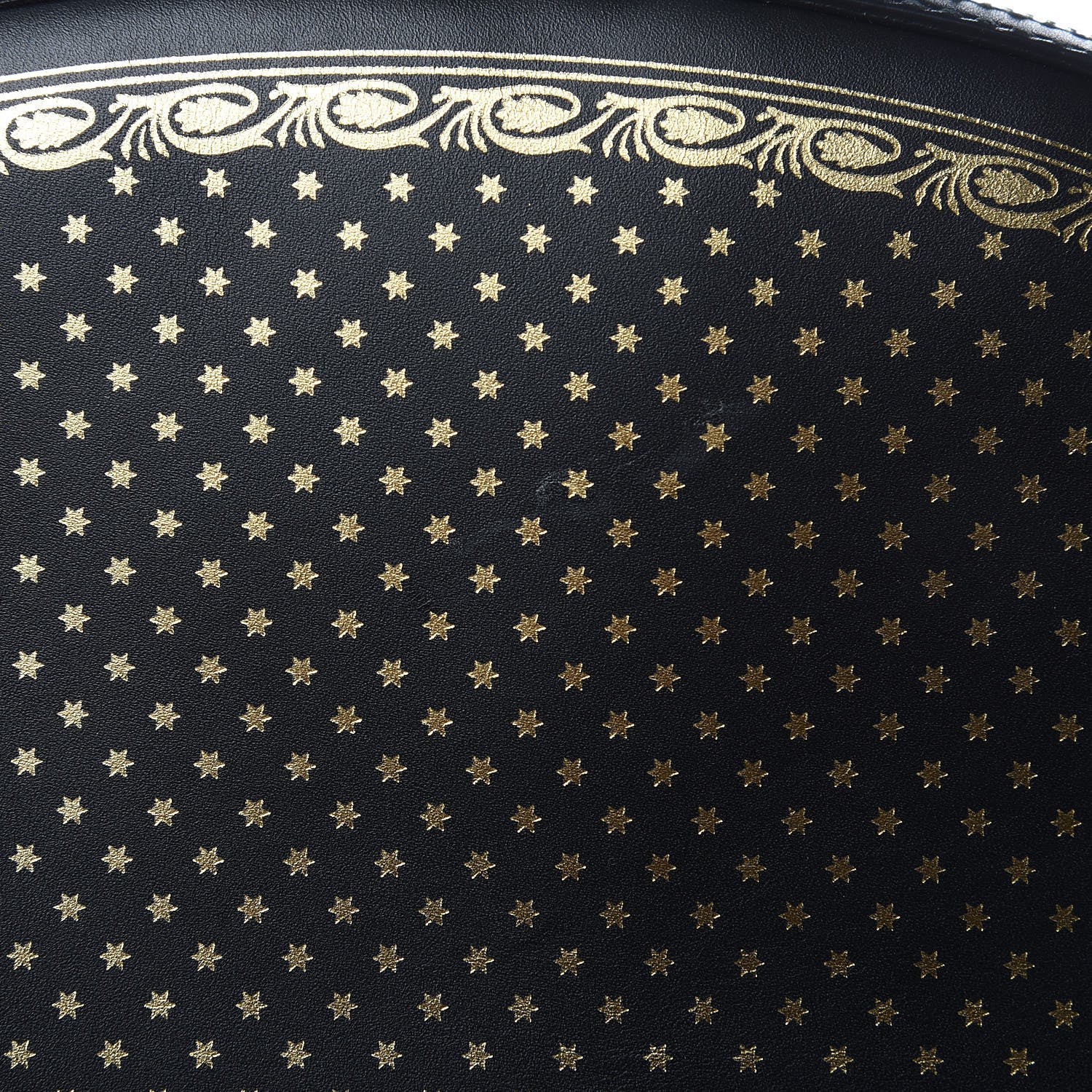 Gucci X SEGA Calfskin GUCCY Stars Dome Backpack Black Gold 10 of 10