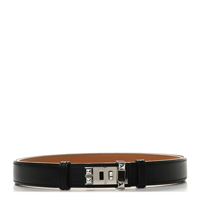 Hermes Madame Calfskin 24mm Collier De Chien Belt Black 1 of 4