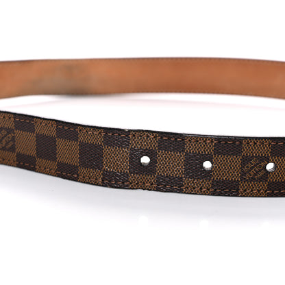 Louis Vuitton Damier Ebene Mini 25mm Belt 85 34 10 of 12