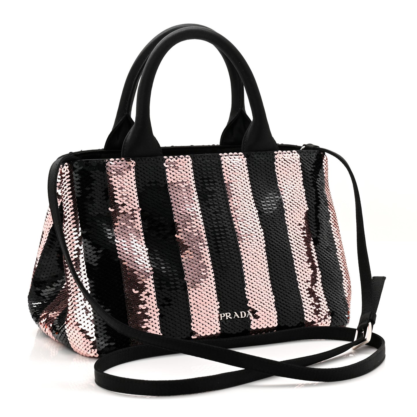 Sequin Broccato Tote Black Cipria