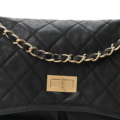 Chanel Aged Calfskin Quilted 2.55 Reissue Chain Flap  Black 8 of 10
