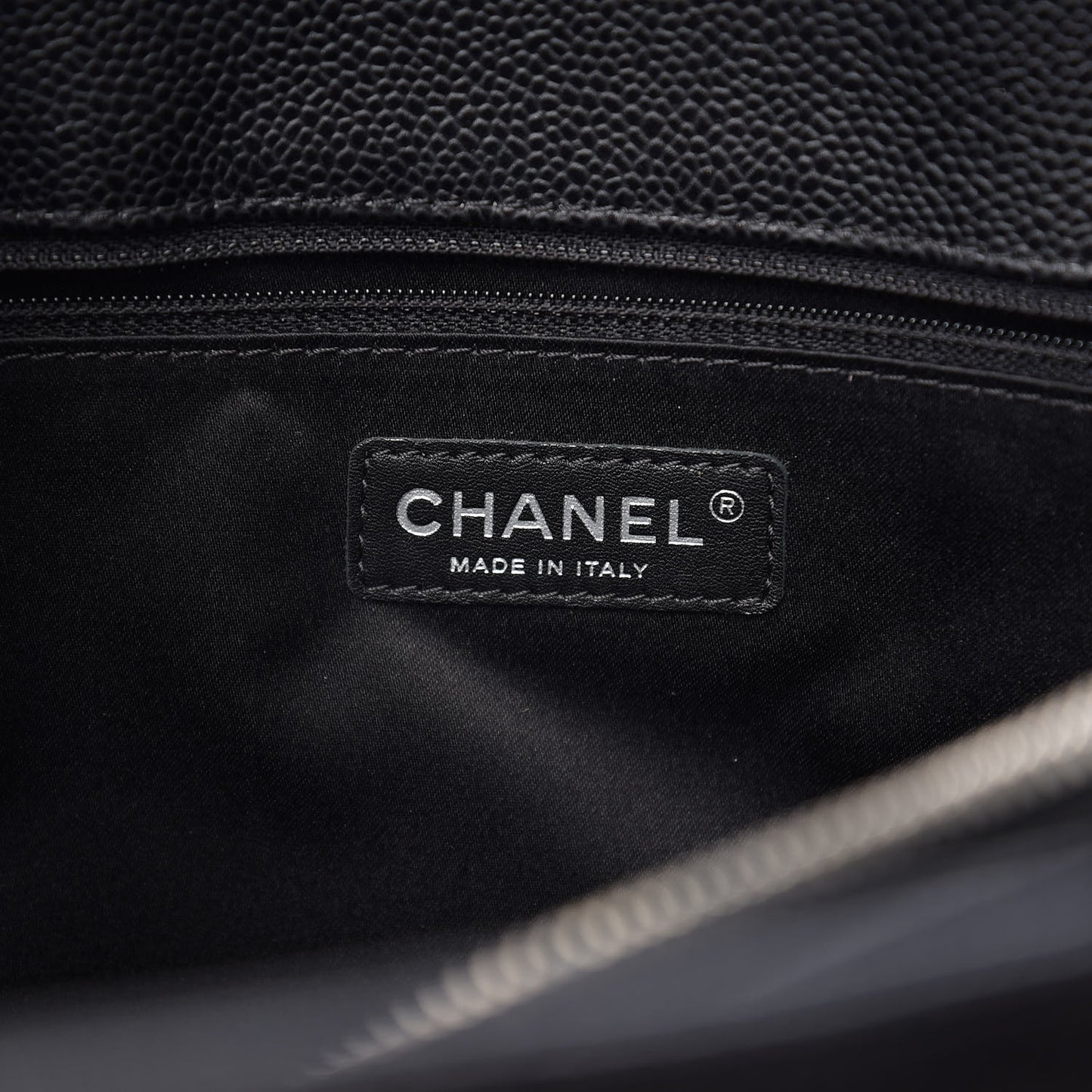 Caviar Quilted Grand Shopping Tote GST Black