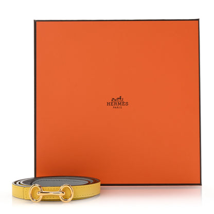 Hermes Swift Epsom 13mm Heritage Belt 75 30 Bleu Glacier Jaune De Naples 6 of 6