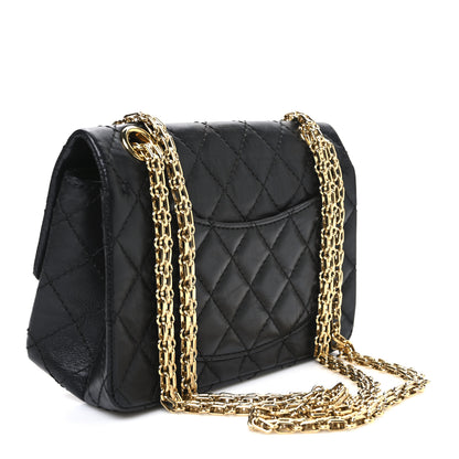 Chanel Aged Calfskin Quilted 2.55 Reissue Mini Flap Black 3 of 12
