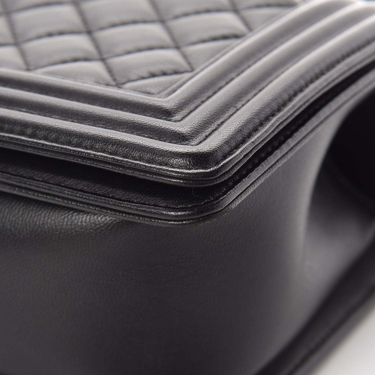 Chanel Lambskin Quilted Medium Boy Flap Black 10 of 14