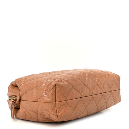 Chanel Shiny Caviar Quilted Large Bowling Bag Brown 4 of 10