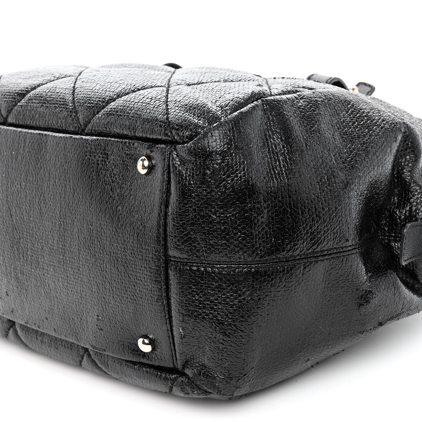 Coated Canvas Paris Biarritz Satchel Black