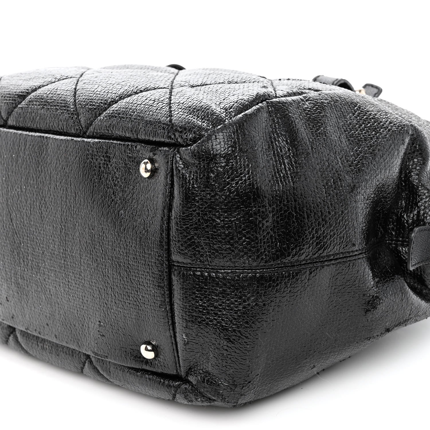 Chanel Coated Canvas Paris Biarritz Satchel Black 9 of 14
