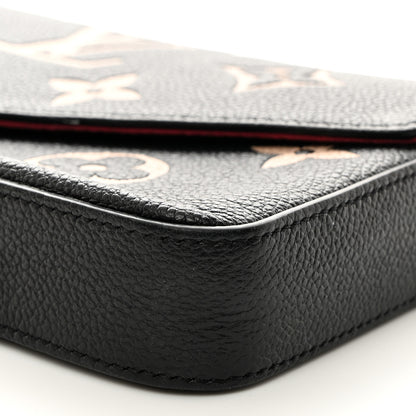 Louis Vuitton Empreinte Monogram Giant Felicie Pochette Black Beige 9 of 9
