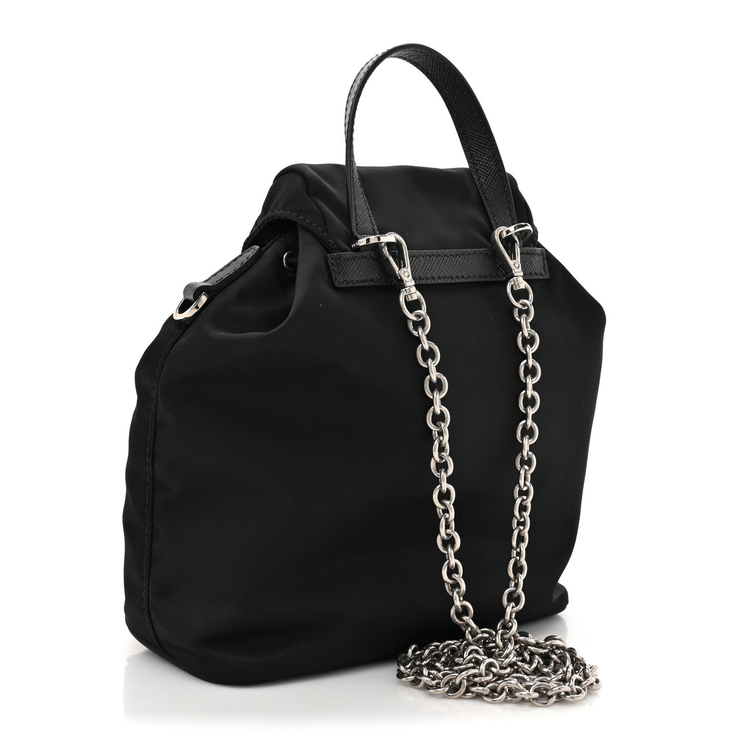 Prada Nylon Vela Mini Crossbody Backpack Black 3 of 9