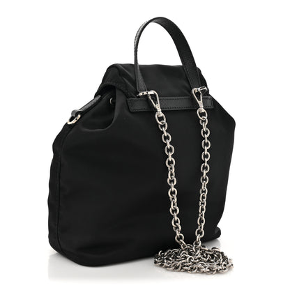 Prada Nylon Vela Mini Crossbody Backpack Black 3 of 9