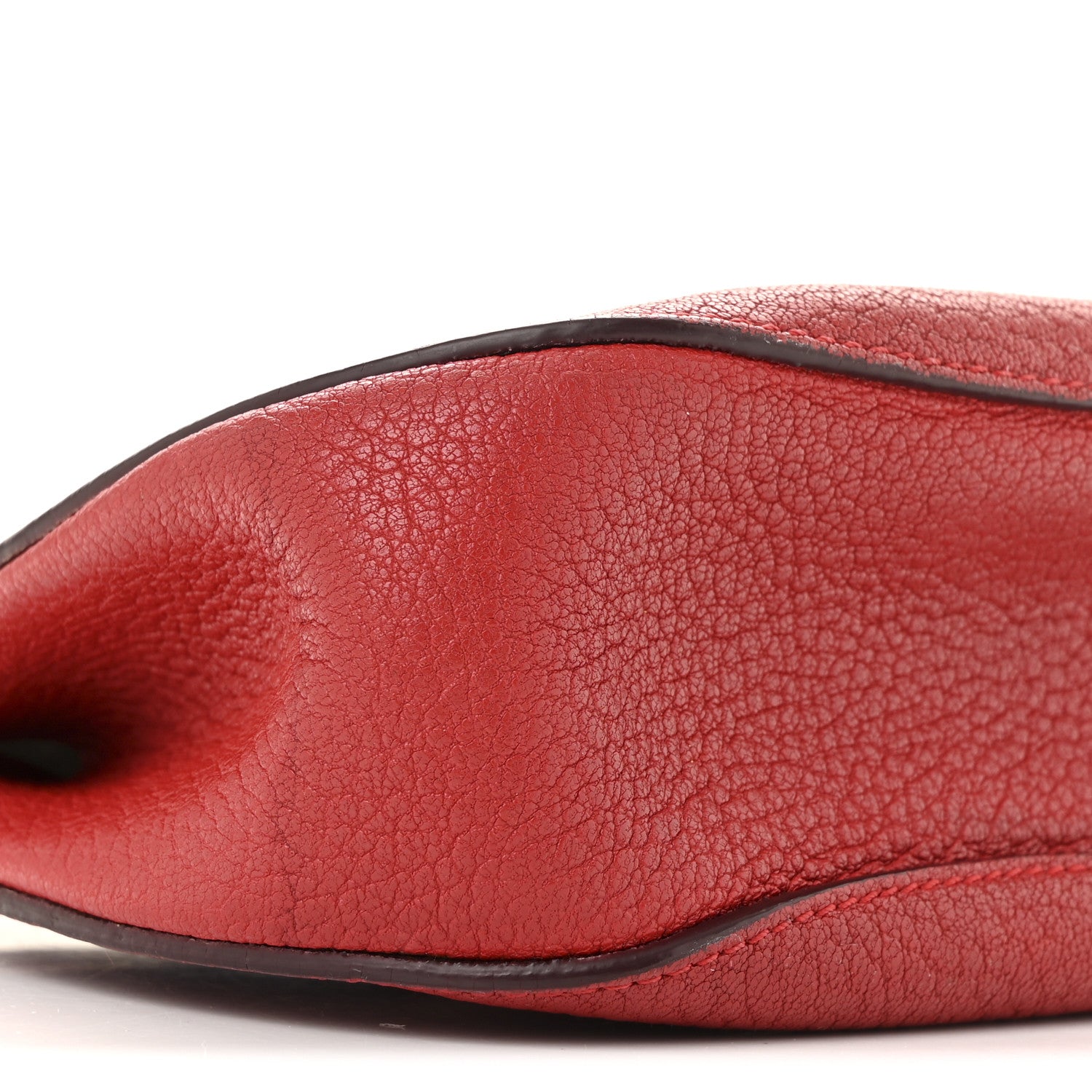 Chloe Grained Lambskin Mini Drew Shoulder Bag Plaid Red 8 of 15