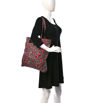 Chanel Caviar Fabric Quilted Foldable Tote With Chain Black Multicolor 2 of 15