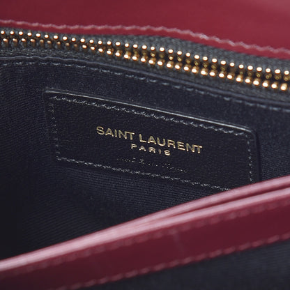 Saint Laurent Calfskin Y Quilted Monogram Toy Loulou Monogram Crossbody Bag Rouge Legion 8 of 11